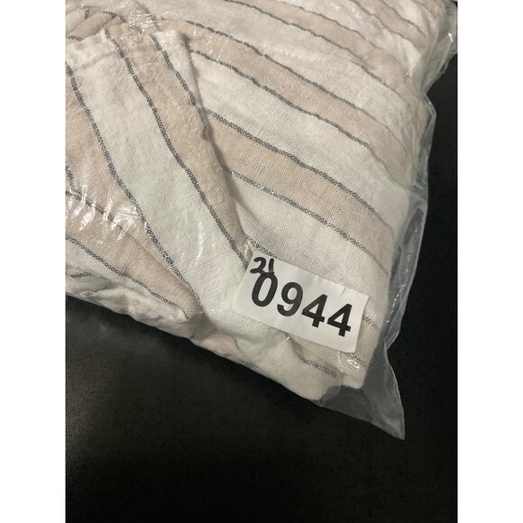 RAILS Zuri Costa Stripe Linen Blend Belted Dress Beige size Small - Picture 10 of 10